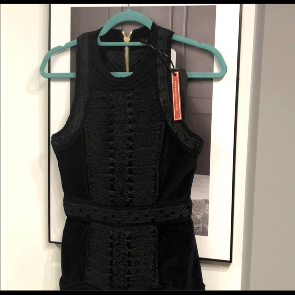 Black Balmain dress
